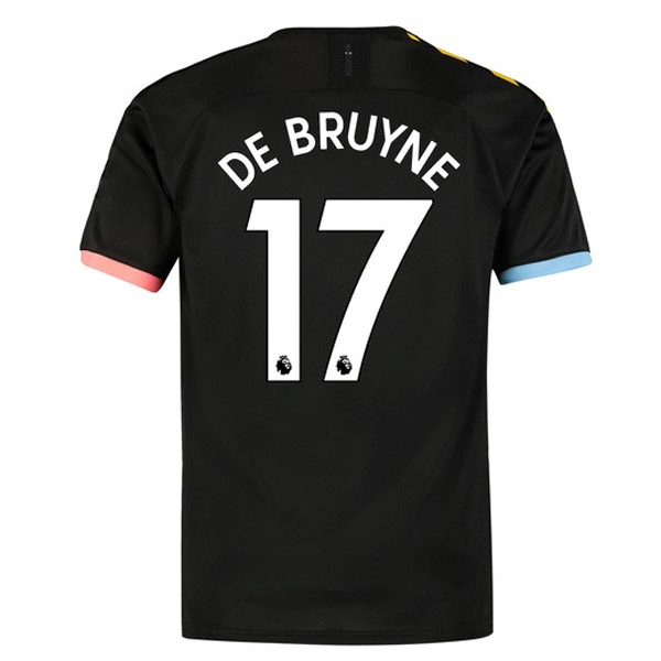 Camiseta Manchester City NO.17 De Bruyne Segunda equipo 2019-20 Negro